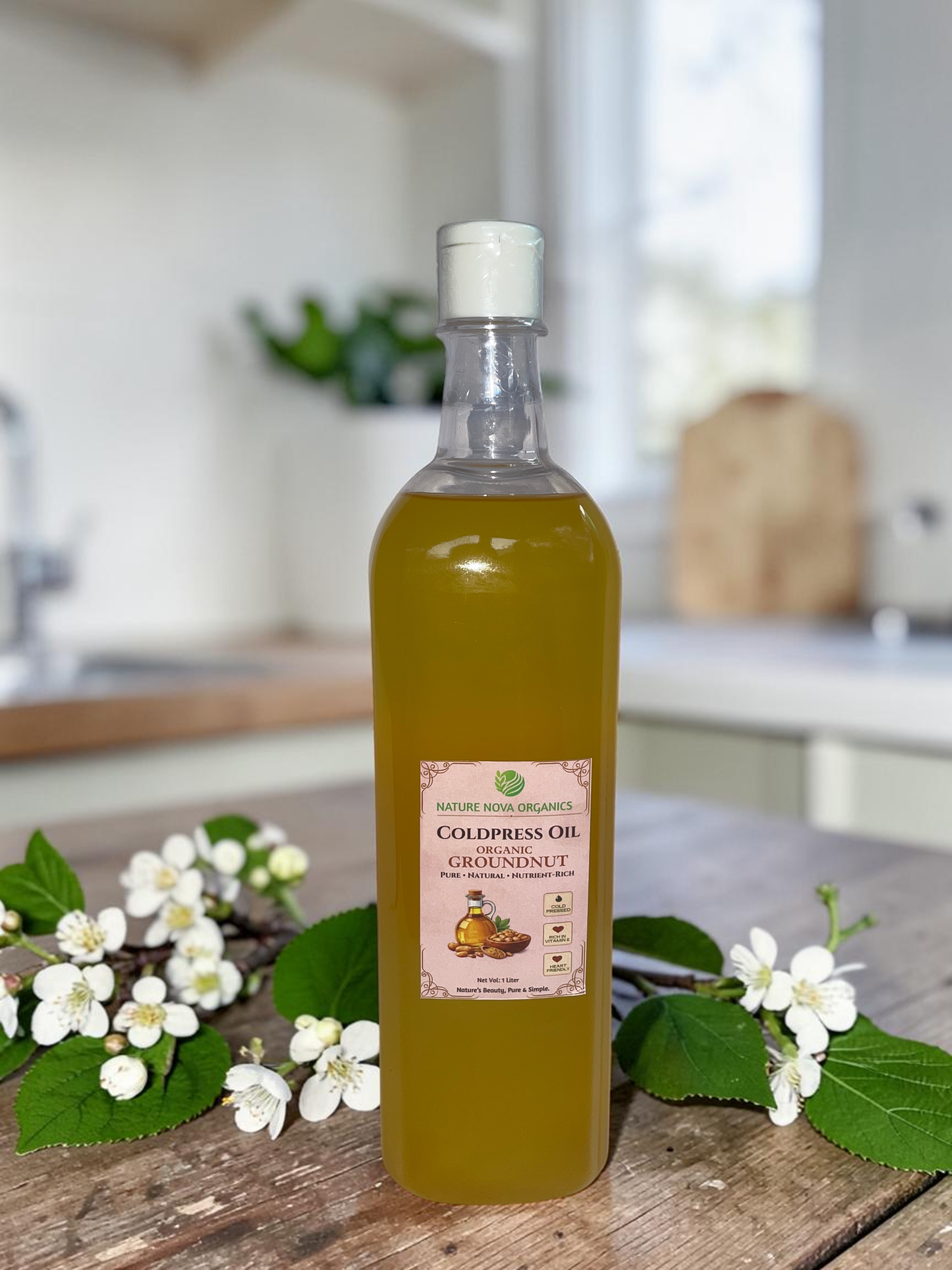 Organic Cold- Pressed Groundnut Oil