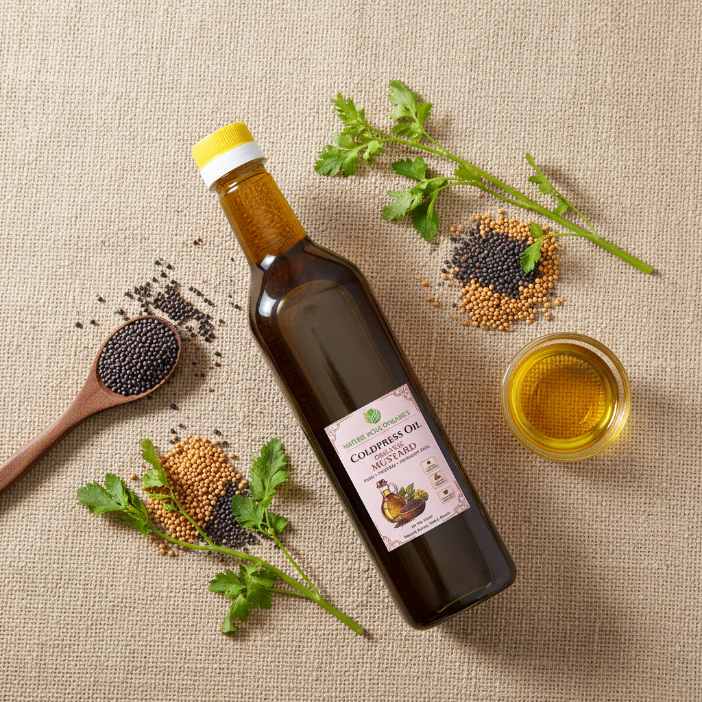 Organic Cold-Pressed Black Mustard Oil