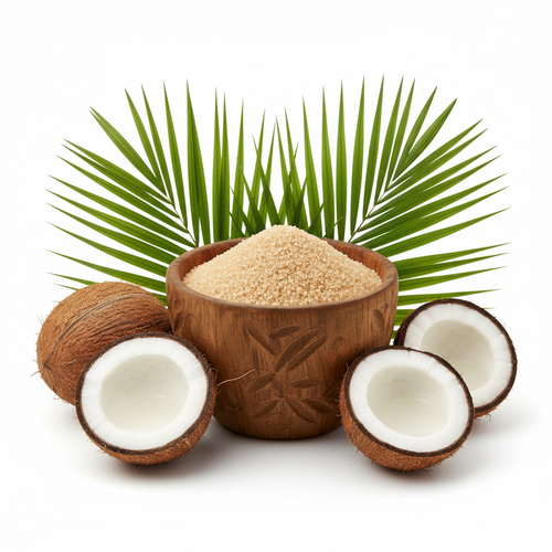 Organic coconut sugar granulated low glycemic sweetener