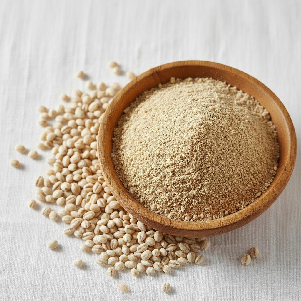 Freshly Ground Barley (Jau) Flour